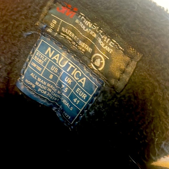 Men’s Nautica Size 8, Low tide, Tan,Black, Duck Boot, Waterproof, winter boot - Picture 11 of 13